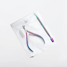 Load image into Gallery viewer, Cuticle Nipper and Pusher (Rainbow)
