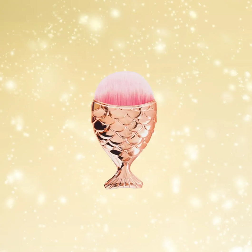 Mermaid tail brush